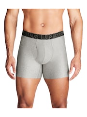Under Armour Grey Performance Tech Boxers 3 Pack - Image 6 of 7