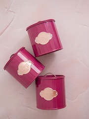 Kitchencraft Burgundy 3 Pieces Storage Canisters - Image 2 of 3