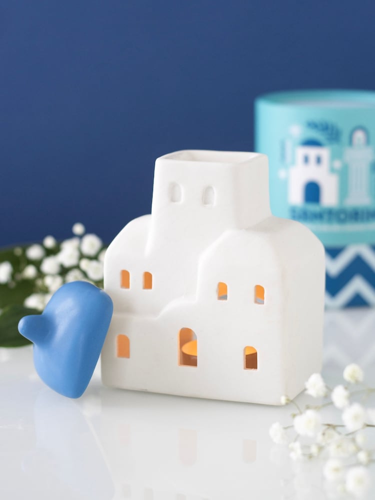Something Different White Santorini Oil Burner and Wax Warmer - Image 2 of 5 Something Different White Santorini Oil Burner and Wax Warmer - Image 2 of 5