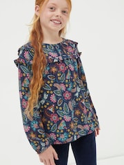FatFace Blue Eva Garden Floral Blouse - Image 1 of 4