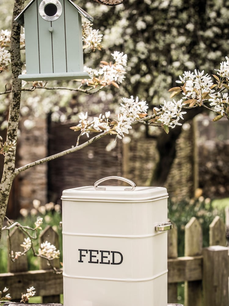 Kitchencraft Cream Living Nostalgia Garden Pet Food Tin - Image 2 of 3