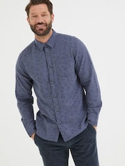 FatFace Blue Burgess Floral Print Shirt - Image 1 of 2