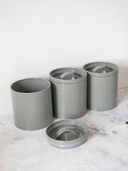 Kitchencraft Grey 3 Pieces Storage Canisters - Image 1 of 2