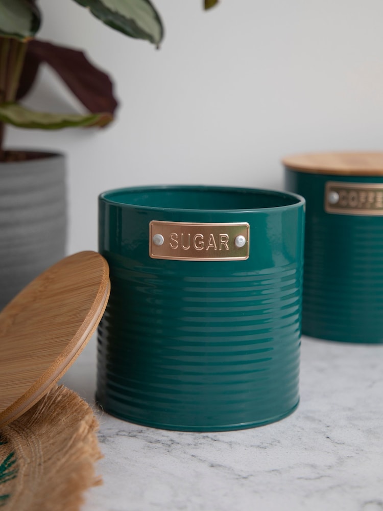 Kitchencraft Teal 3 Pieces Storage Canisters - Image 2 of 5