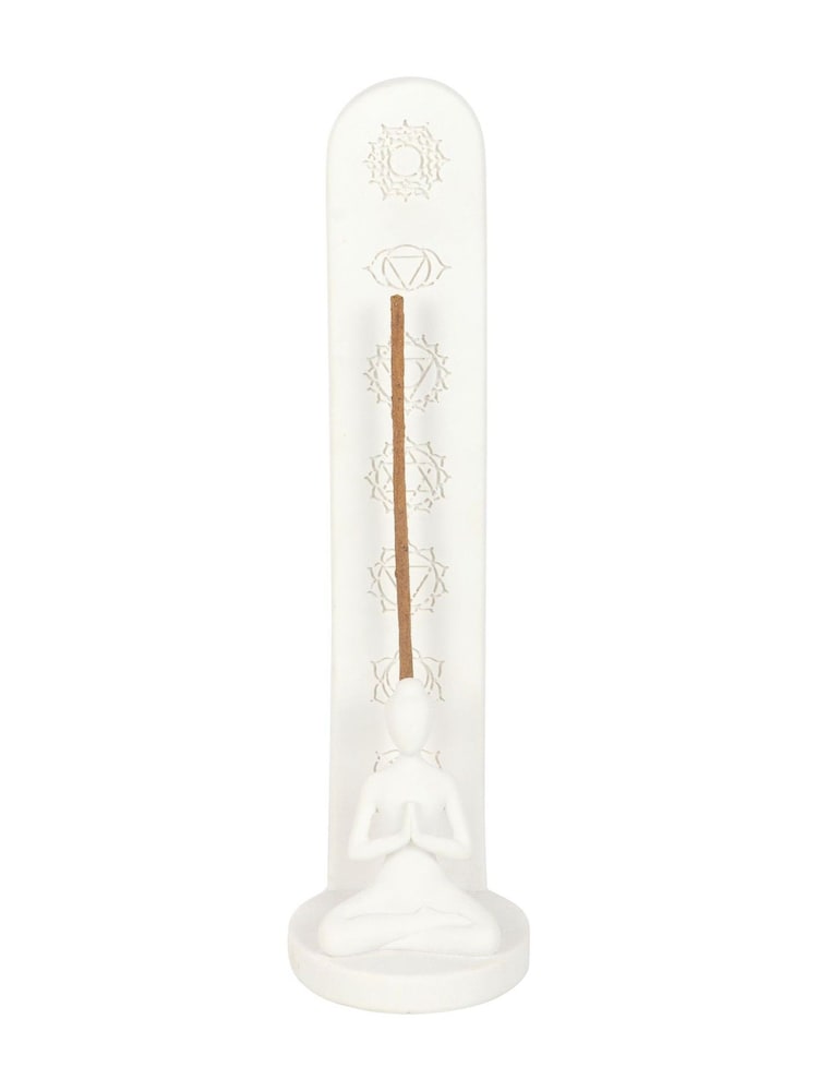 Something Different White White Chakra and Yoga Pose Incense Stick Holder - Image 2 of 4 Something Different White White Chakra and Yoga Pose Incense Stick Holder - Image 2 of 4