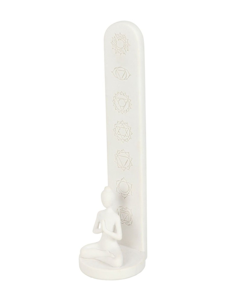 Something Different White White Chakra and Yoga Pose Incense Stick Holder - Image 4 of 4 Something Different White White Chakra and Yoga Pose Incense Stick Holder - Image 4 of 4