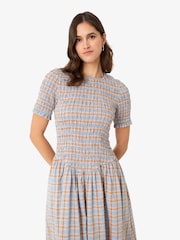 Amy Lynn Blue Baia Polka Dot Satin Halter Dress - Image 7 of 8