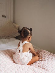 The Little Tailor Baby Woven 100% Cotton Rompersuit - Image 5 of 5