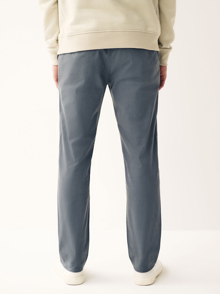 Gris bleu - Ajustement droit - Pantalon chino stretch - Image 3 of 9