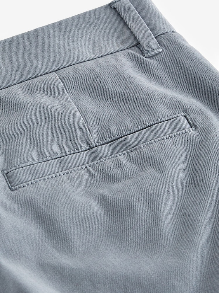 Gris bleu - Ajustement droit - Pantalon chino stretch - Image 8 of 9