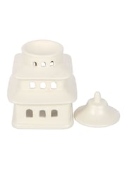 Something Different White Pagoda Shaped Oil Burner and Wax Warmer - Image 3 of 4