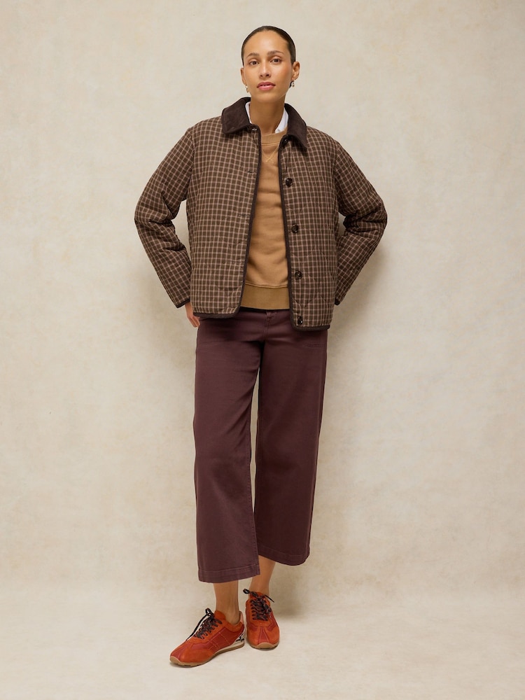 White Stuff Brown Arden Reversible Jacket - Image 1 of 7