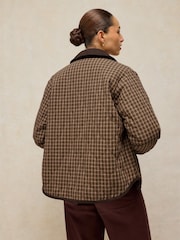 White Stuff Brown Arden Reversible Jacket - Image 3 of 7