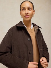 White Stuff Brown Arden Reversible Jacket - Image 5 of 7