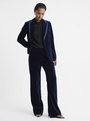 Noir - Blouse transparente à col montant Reiss Riley - Image 6 of 6