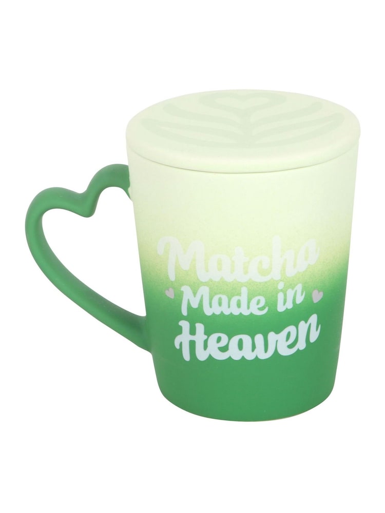 Something Different Green Matcha Made in Heaven Mug with Coaster Lid - Image 2 of 5 Something Different Green Matcha Made in Heaven Mug with Coaster Lid - Image 2 of 5