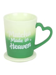 Something Different Green Matcha Made in Heaven Mug with Coaster Lid - Image 3 of 5