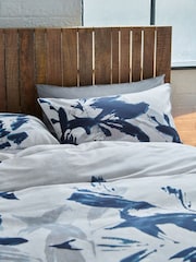 French Connection Navy Azzurra 220 Thread Count Duvet Cover and Pillowcase Set - Image 2 of 3