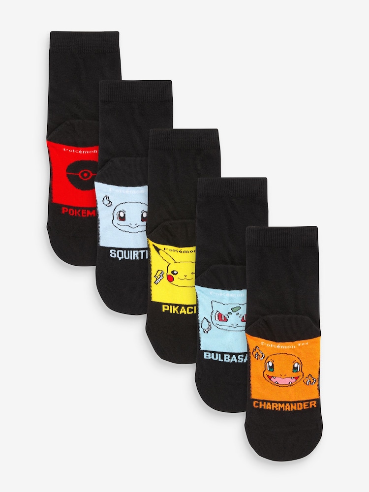 Black 5 Pack Cotton Rich Socks - Image 1 of 1