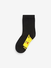 Black 5 Pack Cotton Rich Socks - Image 1 of 6