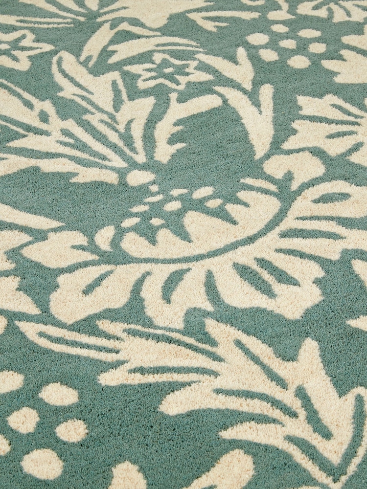 Origin Rug Collection. Soft Teal Green Heritage 2 Rug - Image 2 of 4