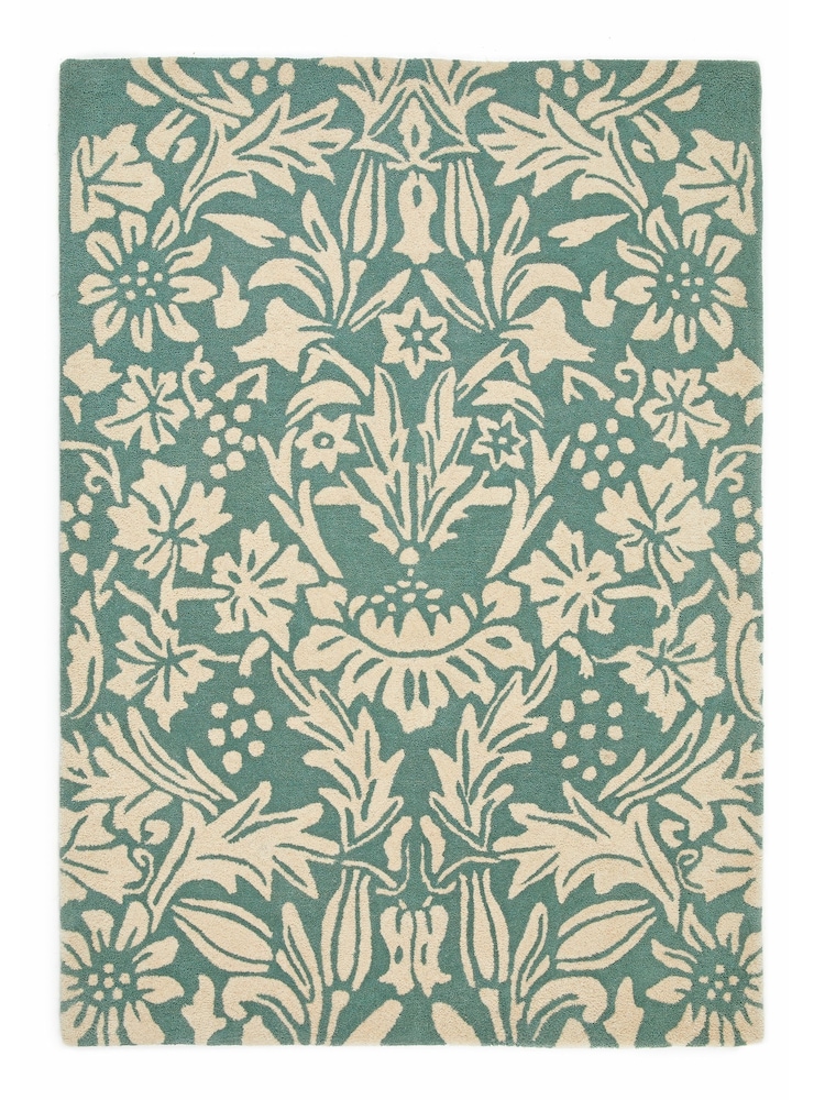 Origin Rug Collection. Soft Teal Green Heritage 2 Rug - Image 4 of 4