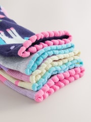 Multi - Lot de 5 paires de chaussettes licorne en coton - Image 3 de 3