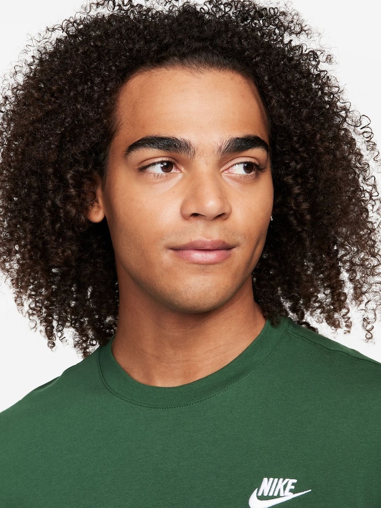 Nike Dark Green Club T-Shirt - Image 4 of 8
