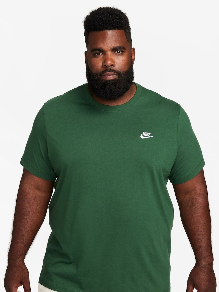 Nike Dark Green Club T-Shirt - Image 5 of 8