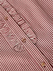 White Stuff Brown Frill Neck Shirt - Image 7 of 7