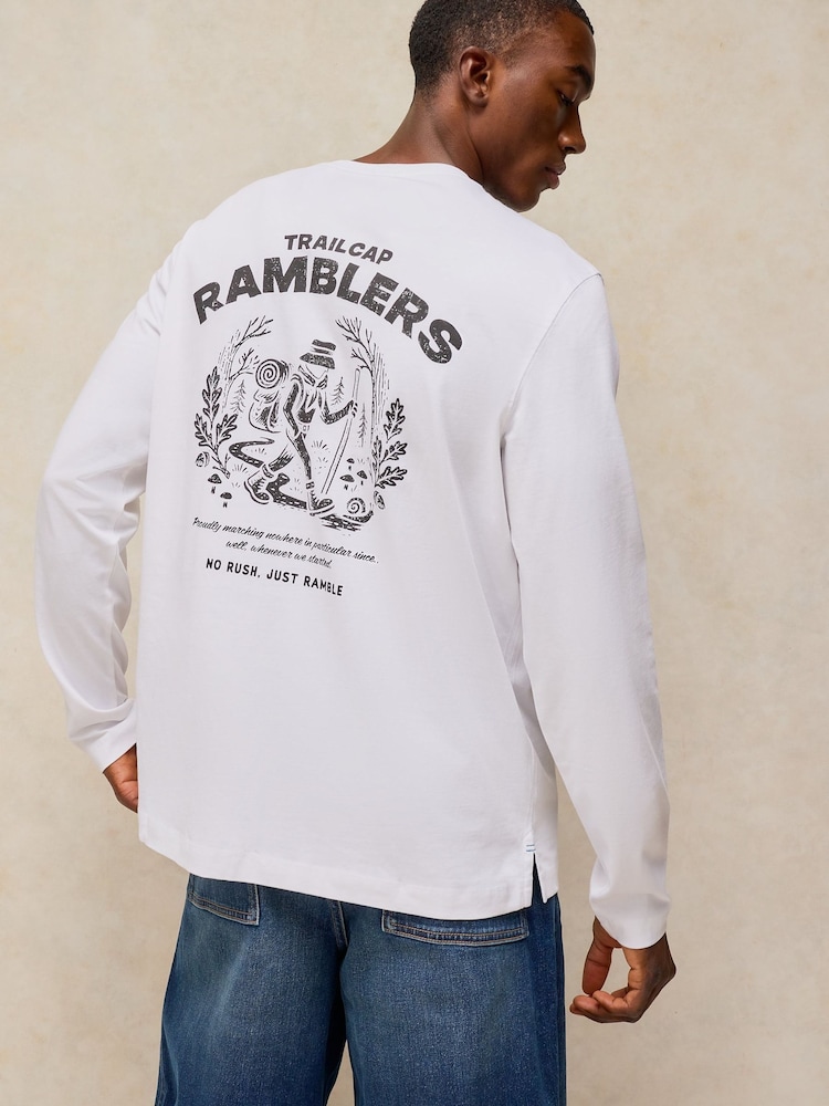 White Stuff Horsham Long Sleeve Graphic T-Shirt - Изображение 2 6