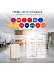 Flight Knight 55x35x20cm 4 Wheel ABS Hard Case Cabin Carry On Hand Luggage - Image 3 of 7