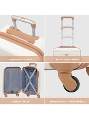 Flight Knight 55x35x20cm 4 Wheel ABS Hard Case Cabin Carry On Hand Luggage - Image 7 of 7