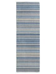 Origins Blue Beige Fine Stripe Runner - Image 2 of 5