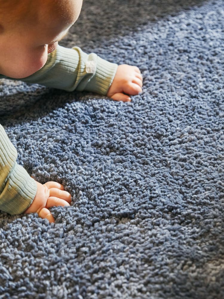 My Lux Blue Washable Rug - Image 4 of 4