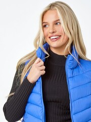 Roman Dark Blue Quilted Padded Gilet - Image 4 of 5