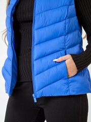 Roman Dark Blue Quilted Padded Gilet - Image 5 of 5