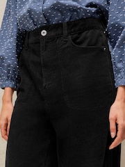 White Stuff Black Tia Cord Wide Leg Trousers - Image 4 of 6