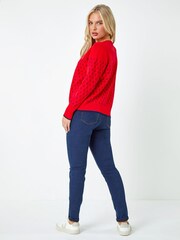 Roman Red Anchor Embroidered Cardigan - Image 3 of 5