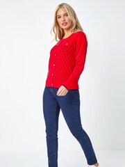 Roman Red Anchor Embroidered Cardigan - Image 4 of 5