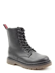 Heavenly Feet Black Ladies Lace-Up Ankle Boots - Image 3 of 3