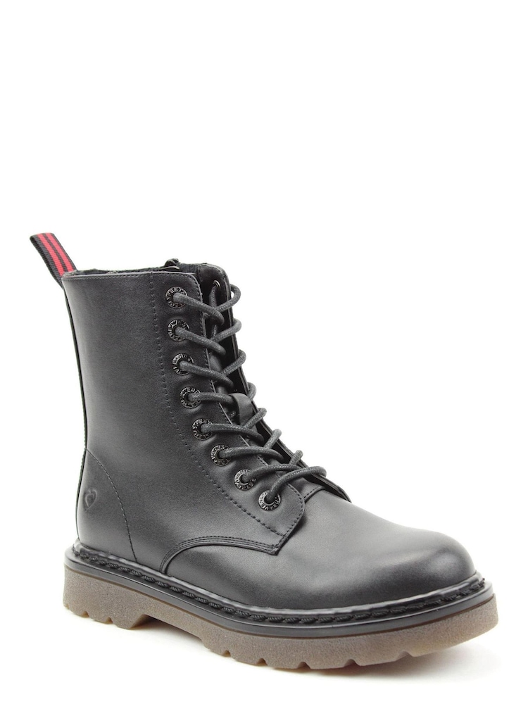 Heavenly Feet Black Ladies Lace-Up Ankle Boots - Image 3 of 3