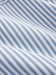 Blue Stripe Regular Fit Four Way Stretch Motionflex Shirt - Image 8 of 8