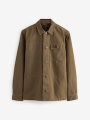 Tan Canvas Utility Shacket Overshirt - Image 11 of 11