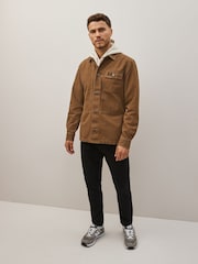 Tan Canvas Utility Shacket Overshirt - Image 2 of 11