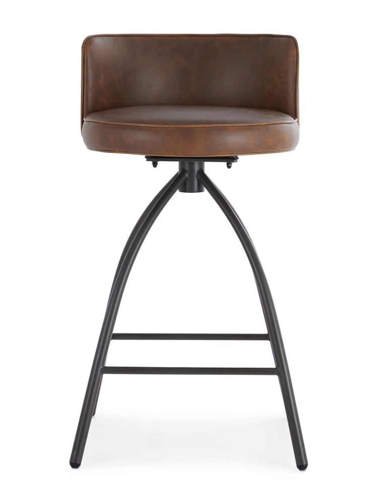 Design Décor Brown Ethan Bar Stool - Image 2 of 6