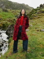 White Stuff Red Kelsey Wool Blend Coat - Image 1 of 8