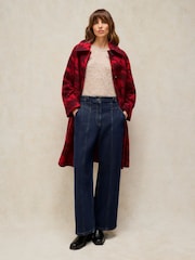 White Stuff Red Kelsey Wool Blend Coat - Image 2 of 8