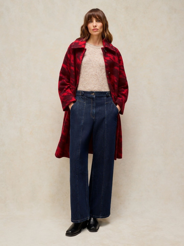 White Stuff Red Kelsey Wool Blend Coat - Image 2 of 8 White Stuff Red Kelsey Wool Blend Coat - Image 2 of 8