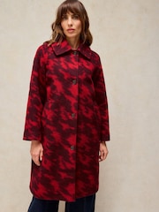 White Stuff Red Kelsey Wool Blend Coat - Image 3 of 8